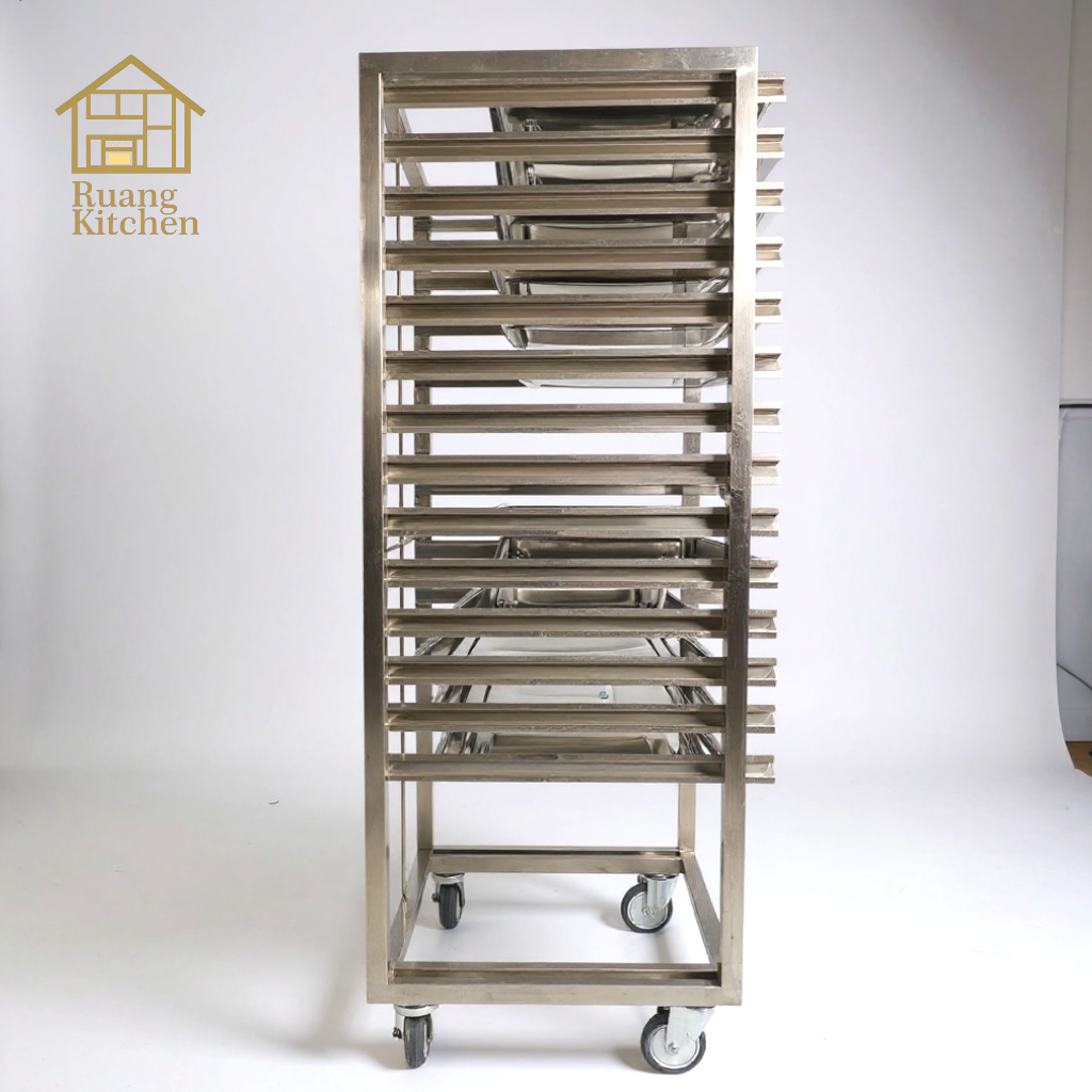 GASTRONORM TROLLEY 12 TRAY
